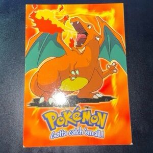 Topps Charizard E6 of 12 tv series 1 black label 2000 Art Rare WOTC non-holo